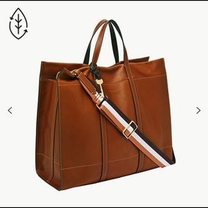 Fossil Carmen Tote in Brandy